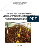 Proyecto Socio Productivo de Gallinas Ponedoras C.C Cañaveral 2.015