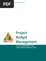 PM4DEV Project Budget Management