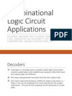 Combinational Logic Circuit Applications