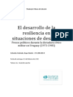 Desarrollo de Resiliencia en Uruguay Por Dictadura Militar