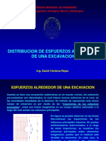 Distribucion de Esfuerzos Alrededor de Una Excavación Circular