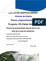 Informe de Diseño Planos y Especificaciones