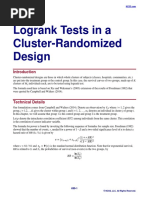 Logrank Tests in A Cluster-Randomized Design