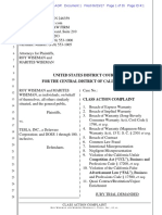 2:2017-cv-04798 Roy Wiseman Et Al v. Tesla, Inc.