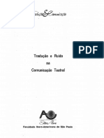 CAMPOS, Geir - Tradução e Ruído Na Comunicação Teatral