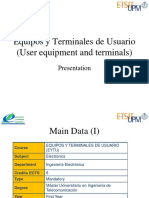 Equipos y Terminales de Usuario (User Equipment and Terminals)