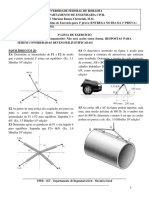 1 Prova 3 Lista de Exercícios - MECÂNICA GERAL