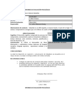 Informe de Evaluación Psicológica 5