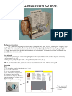 Cut-And-Assemble Paper Ear Model: Background Information