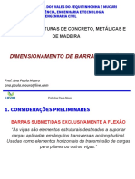 Dimensionamento de Barras A Flexao