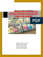 Procedimientos Operacionales Estandarizados de Sanitización Poes-Heladeria