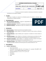 IT - 007 - LM Operación de Muestreo Del Circuito de Chancado