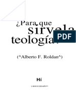 Para Que Sirve La Teologia-Roldan Alberto-Libros Desafío