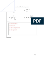 Unit 8R - Oxygen Containing Organic Compounds Practice Problems PDF