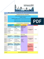 LITTORAL 2010 Timetable