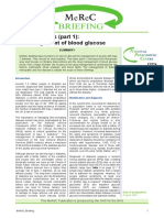 Management of Blood Glucose