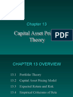 Capital Asset Pricing Theory Capital Asset Pricing Theory