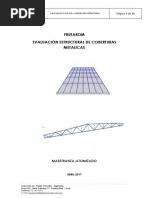 Informe de Evaluacion Estructural Cobertura Metalica 