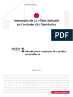 Módulo 1 - Introdução À Resolução de Conflitos Na Ouvidoria