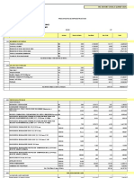 Presupuesto y Planillas de Avance de Infraestructura San Cayetano 3