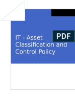 IT Policies-Asset Classification and Control Policy