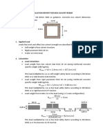 Calculation Report For Box Culvert Rebar