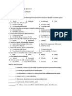 Part I. Prepare A Complaint Affidavit. Part Ii. Prepare A Counter Affidavit. Part Iii. Multiple Choice