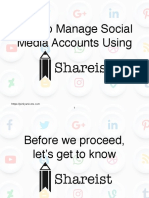 How To Manage Social Media Accounts Using Shareist