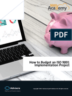 How To Budget An ISO 9001 Implementation Project en