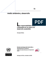 Nuñez. G. 2003. La Responsabilidad Social Corporativa en Un Marco de Desarrollo Sostenible. Publicación de Las Naciones Unidas. Santiago de Chile PDF