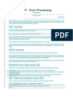 JSP Form Processing