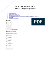 Examen Parcial Semana 4 Procesos Industriales 2