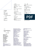 Formulario D Mru, Mruv, Mov Parabolico, Caida Libre