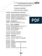 Especificaciones Tecnicas - Arquitectura Ucv