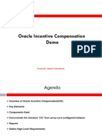 Oracle Incentive Compensation Demo: Presenter: Abhijit Chakraborty