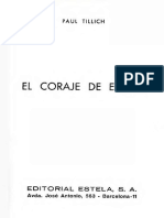 Tillich Paul - El Coraje de Existir. Editorial Estela, S. A. Barcelona