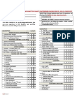 Wound Ostomy Continence Skills Checklist