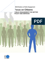 OECD Studies On Public Engagement Focus On Citizens - Public Engagement For Better Policy and Services