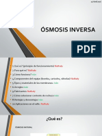 Ósmosis Inversa para El Tratamiento de Aguas