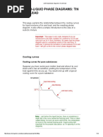 Solid-Liquid Phase Diagrams - Tin and Lead