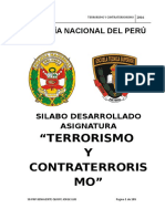 Silabo-Terrorismo y Contraterrorismo