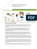 Investigación de Ciencias Naturales