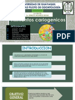 Alimentos Cariogenicos