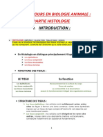 Introduction A L'histologie