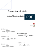 Conversion of Units