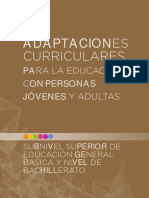 Adaptaciones Curriculares para Jovenes y Adultos