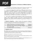 Guidelines For Appointment of Chairmen of Rrbs by Sponsor Banks