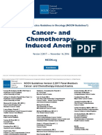 Cancer-And Chemotherapy - Induced Anemia: NCCN Clinical Practice Guidelines in Oncology (NCCN Guidelines)