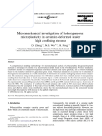 Micromechanical Investigation of Heterogeneous Microplasticity in Ceramics Deformed Under High Confining Stresses