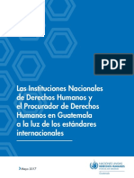 Instituciones Nacionales de Derechos Humanos y El Procurador de Derechos Humanos en Guatemala